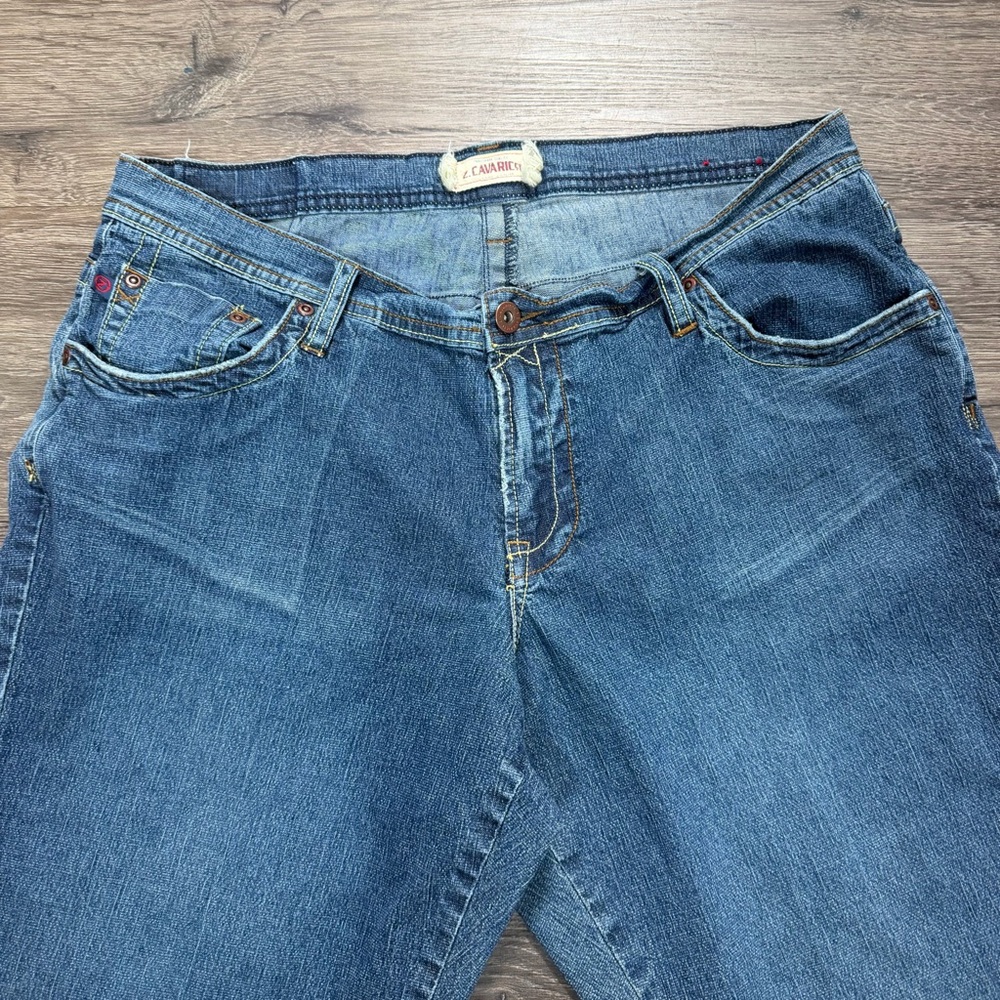 Z Cavaricci Bootcut Jeans Womens Size 16 Medium Wash Stretch Denim Y2K - Picture 6 of 16